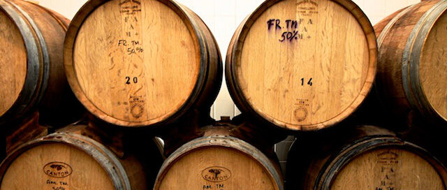 Malbec Barrels at Argento Winery, Mendoza Argentina