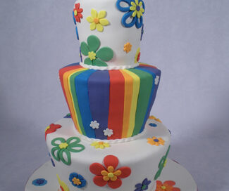 The Rainbow Pride Cake Comes into the Sun
